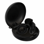 earplug audio shields glam Negro en su caja